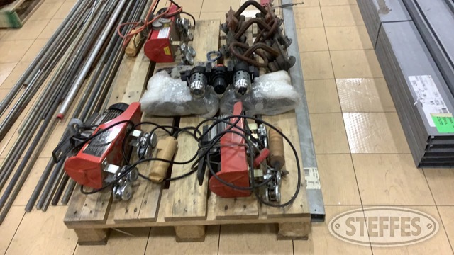 (3) 400 lb. HaulMaster Electric Hoists